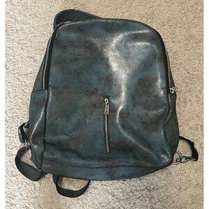 CoFi | Blue Leather Backpack‎ Boho